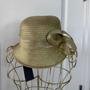 Women's Bellissima Gold One Size Millinery Collection Hat